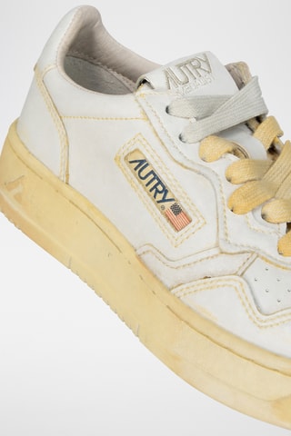 Leren Sneakers Sup Vint Low - Wit