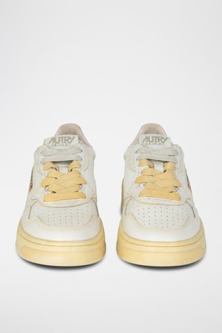Leren Sneakers Sup Vint Low - Wit