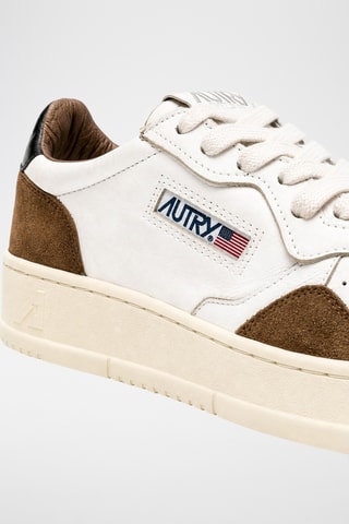 Leren Sneakers Medalist Low - Bruin