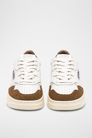 Leren Sneakers Medalist Low - Bruin