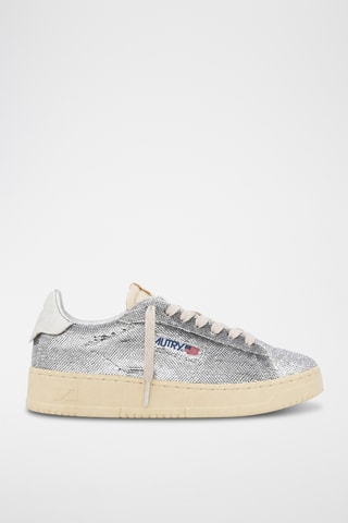 Baskets en cuir Dallas Low - Argenté