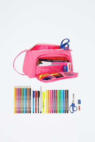 Astuccio con accessori - 32 pezzi - Rosa