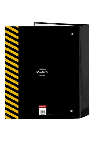 Raccoglitore ad anelli - Nero - 27 x 6 x 33 cm