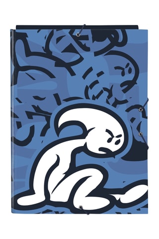Cartellina - Navy e celeste