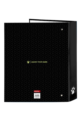 Raccoglitore ad anelli - Nero - 27 x 6 x 33 cm