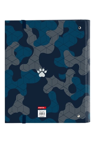 Raccoglitore ad anelli - Blu - 27 x 3,5 x 32 cm