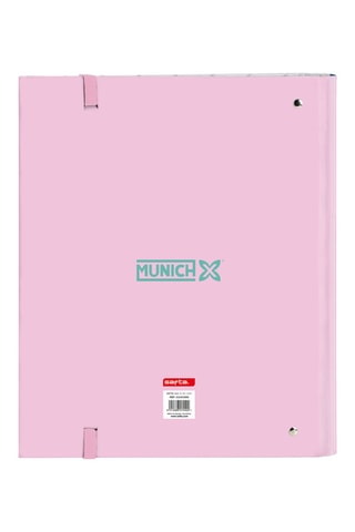 Raccoglitore ad anelli - Rosa - 27 x 32 x 3,5 cm