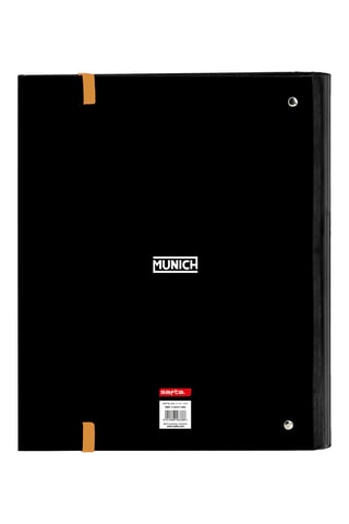 Raccoglitore ad anelli - Nero - 27 x 3,5 x 32 cm