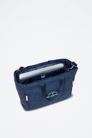Shopping bag in jeans - Blu