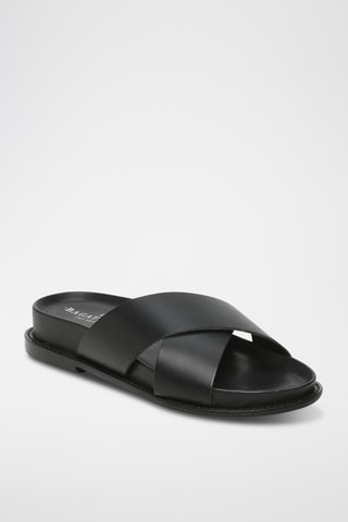 Mules en cuir Beryl - Noir