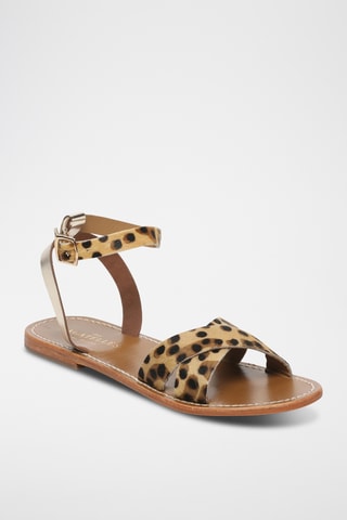 Sandales en cuir Brione - Marron