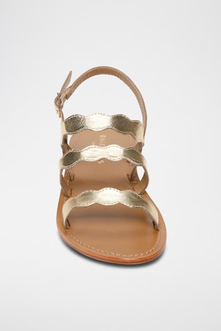 Sandales en cuir de chèvre Mirandola - Doré