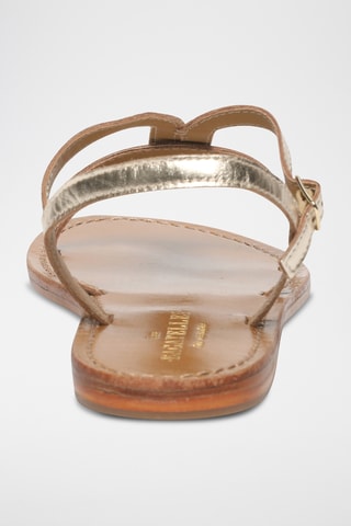 Sandales en cuir de chèvre Huerta - Doré