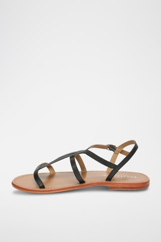 Sandales en cuir de chèvre Huerta - Noir