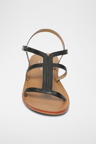 Sandales en cuir de chèvre Huerta - Noir