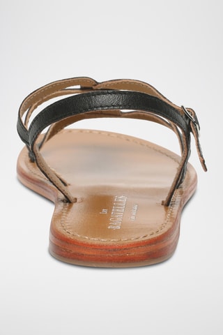 Sandales en cuir de chèvre Huerta - Noir