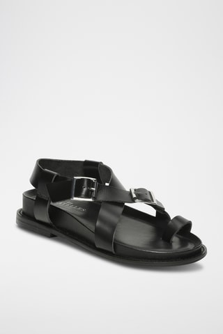 Sandales en cuir Tirrenia - Noir