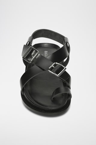 Sandales en cuir Tirrenia - Noir
