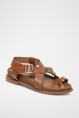 Sandales en cuir Tirrenia - Camel