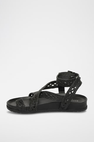 Sandales en cuir de chèvre Verano - Noir