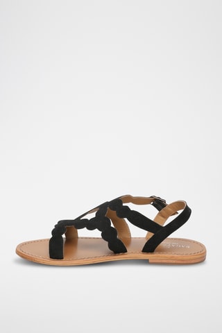 Sandales en cuir de chèvre nubuck Arroyo - Noir