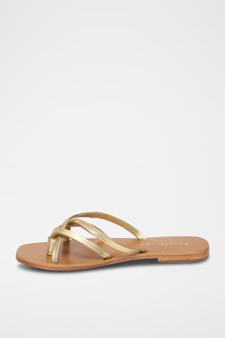 Sandales en cuir nappa Egana - Doré