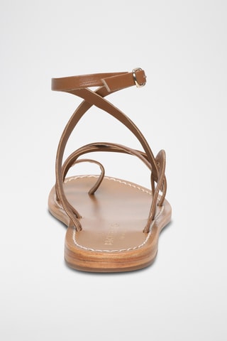 Sandales en cuir de mouton nappa Balcarse - Marron