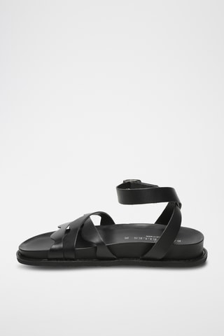 Sandales en cuir Vasto - Noir