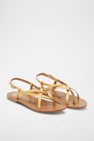 Sandales en cuir Morris - Jaune