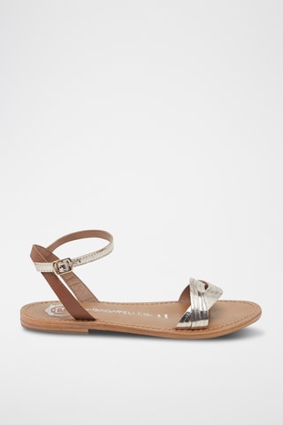 Sandales en cuir Pelham - Doré et marron
