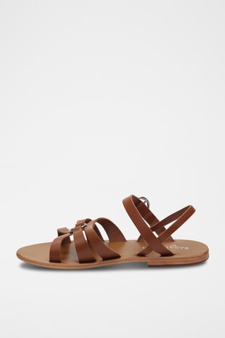 Sandales en cuir Chanchala - Marron