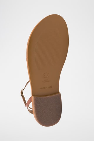 Spartiates en cuir Loria - Marron