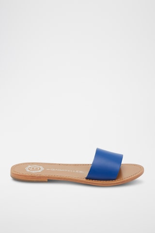 Mules en cuir Oraxena - Bleu