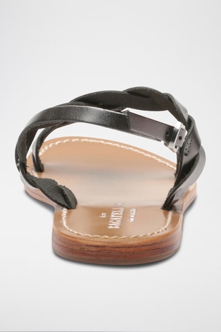 Sandales en cuir Burke - Marron et gris