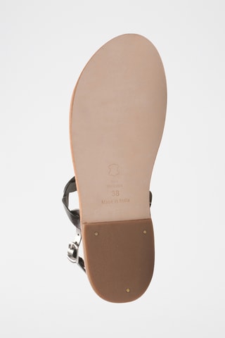 Sandales en cuir Burke - Marron et gris