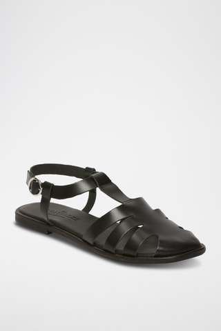Sandales en cuir Malva - Noir