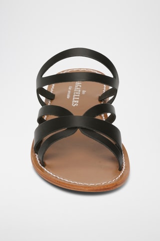 Mules en cuir Siren - Noir