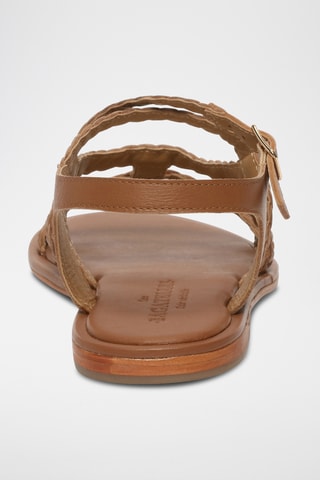Sandales en cuir de chèvre Adira - Camel