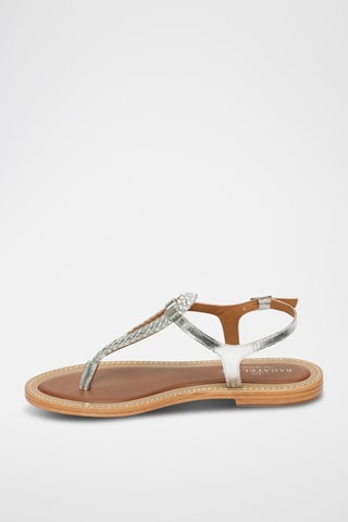 Sandales en cuir de chèvre Delilah - Argenté