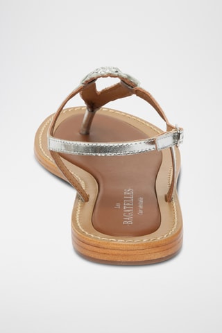 Sandales en cuir de chèvre Delilah - Argenté