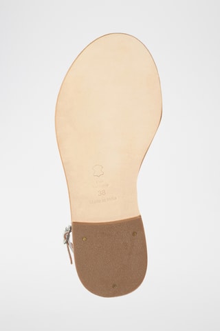 Sandales en cuir de chèvre Delilah - Argenté