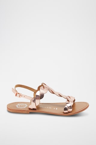 Sandales en cuir Burke - Doré rose