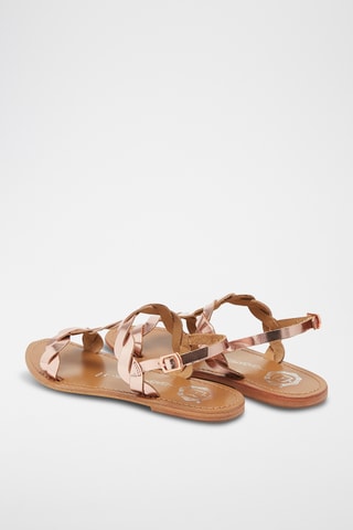 Sandales en cuir Burke - Doré rose