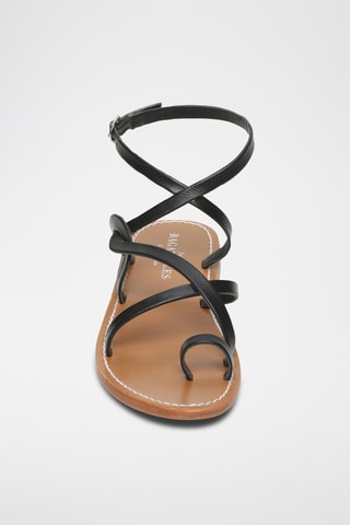 Sandales en cuir de mouton nappa Balcarse - Noir