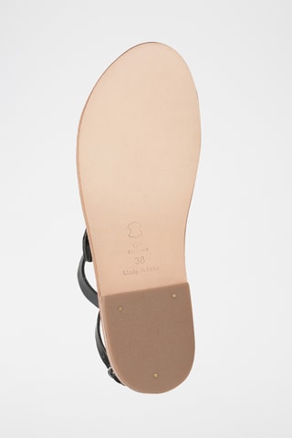 Sandales en cuir de mouton nappa Balcarse - Noir