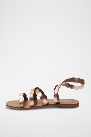 Sandales en cuir Melanie - Rose et doré