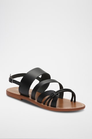 Sandales en cuir Charlie - Noir
