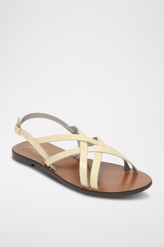 Sandales en cuir Athena - Blanc