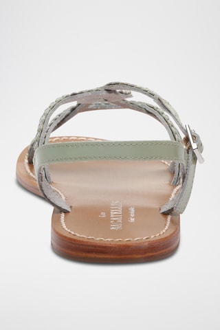 Sandales en cuir Clorinde - Vert