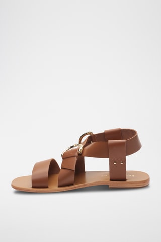 Sandales en cuir Abhayd - Marron